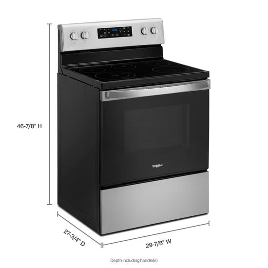 Whirlpool 5.3 cu. ft. Whirlpool® electric range with Frozen Bake™ technology