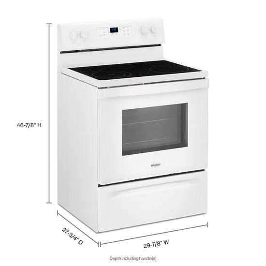 Whirlpool 5.3 cu. ft. Whirlpool® electric range with Frozen Bake™ technology
