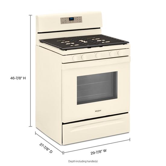 Model: WFG525S0JT | Whirlpool 5.0 cu. ft. Whirlpool® gas range with center oval burner