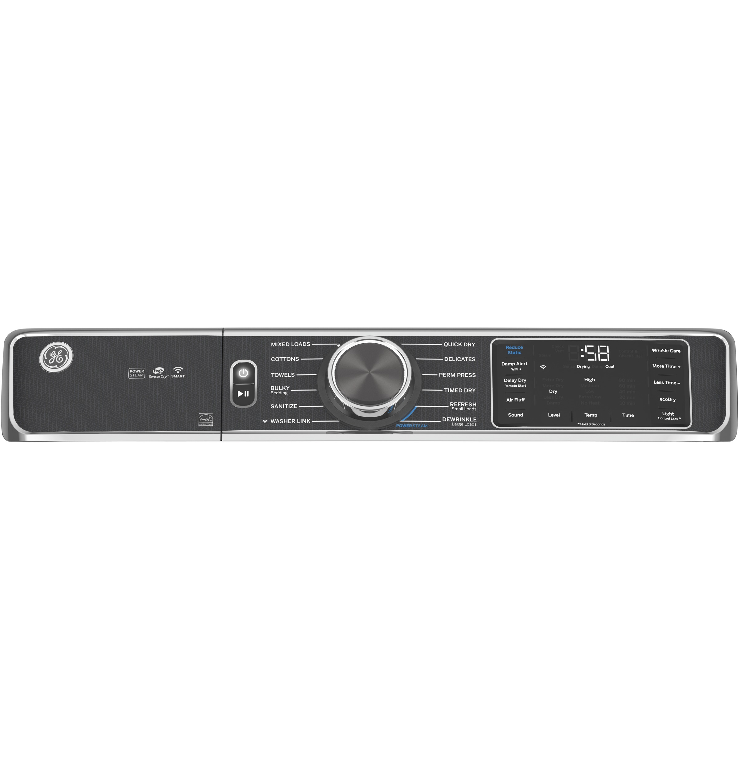 GE GFD85GSPNDG GE® 7.8 cu. ft. Capacity Smart Front Load Gas Dryer