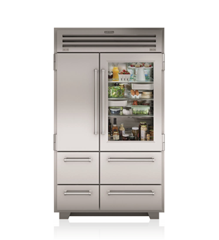 Sub Zero Pro4850g 48 Pro Refrigerator Freezer With Glass Door Charlotte Appliance In Rochester Ny