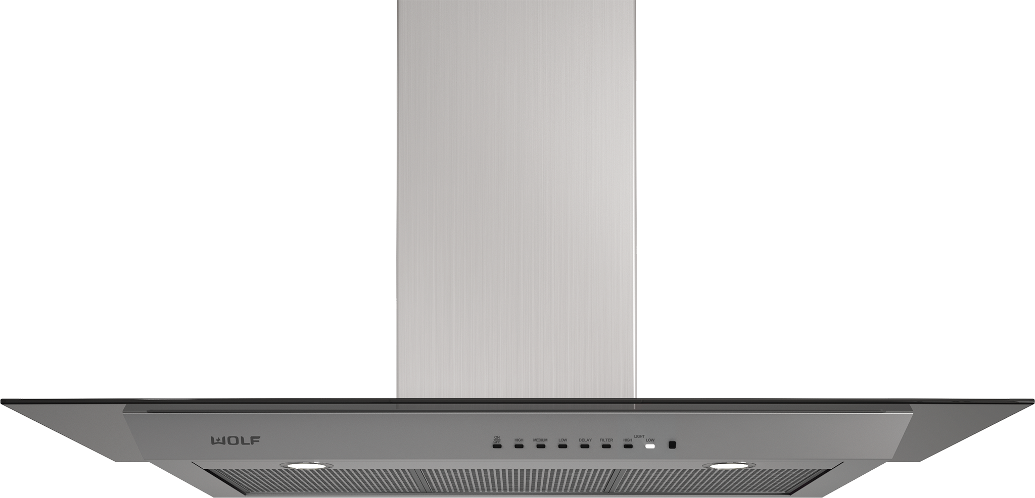 Wolf VW45G 45" Cooktop Wall Hood Glass Albo Appliance in Maple