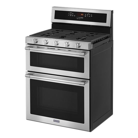 Maytag 30-Inch Wide Double Oven Gas Range With True Convection - 6.0 Cu. Ft.