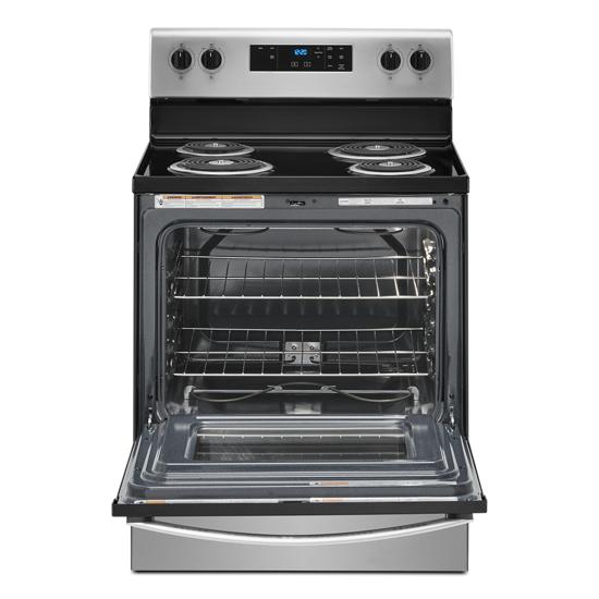 Model: WFC150M0JS | Whirlpool 4.8 cu. ft. Whirlpool® electric range with Keep Warm setting