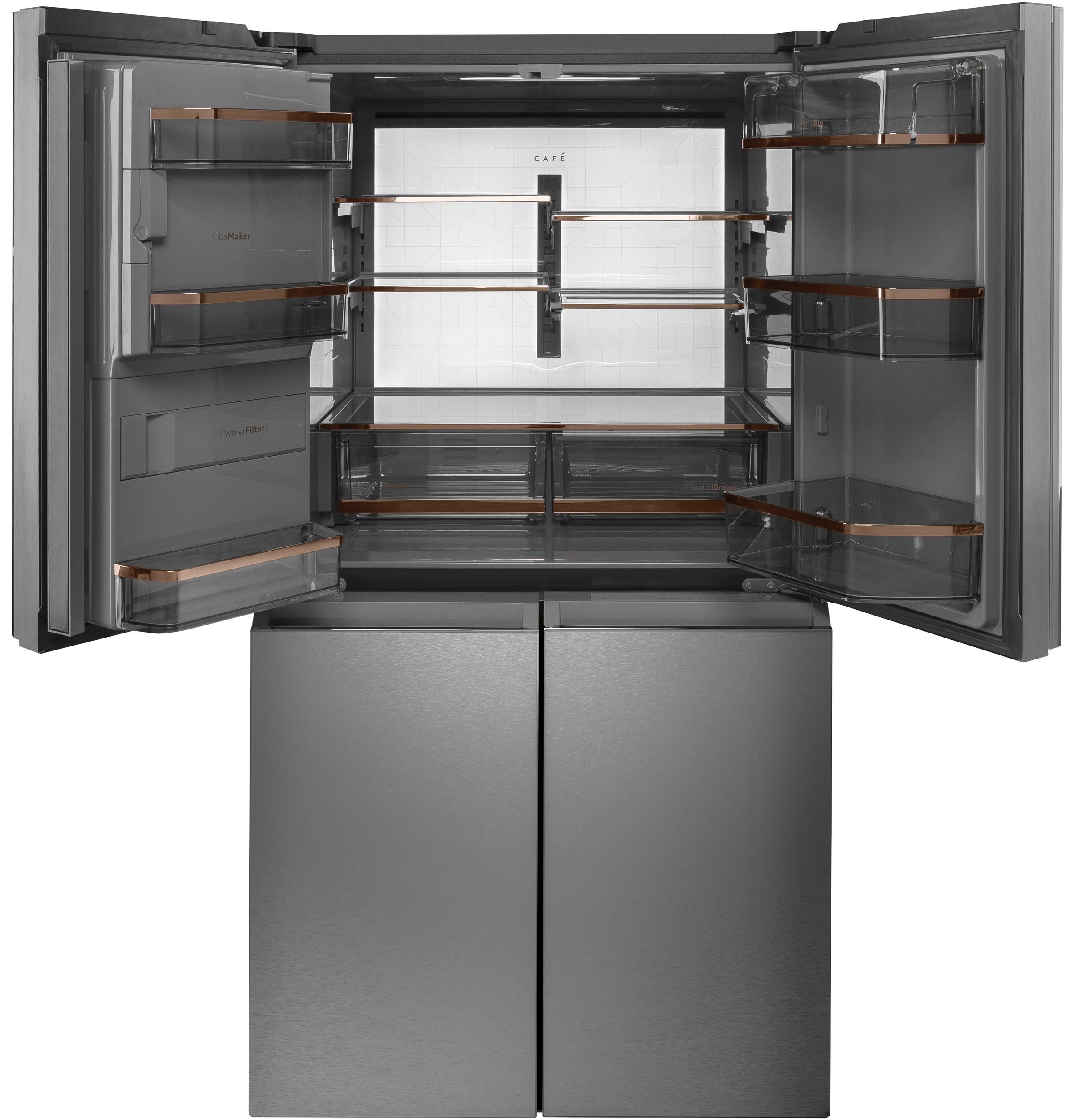 Cafe CQE28DM5NS5 Café™ ENERGY STAR® 27.4 Cu. Ft. Smart QuadDoor