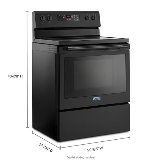 Maytag Mer6600fb 30 Inch Wide Electric Range With Shatter