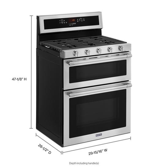 Maytag Mgt8800fz 30 Inch Wide Double Oven Gas Range With True Convection 6 0 Cu Ft Albo Appliance In Maple Shade Mt Holly Audubon Nj