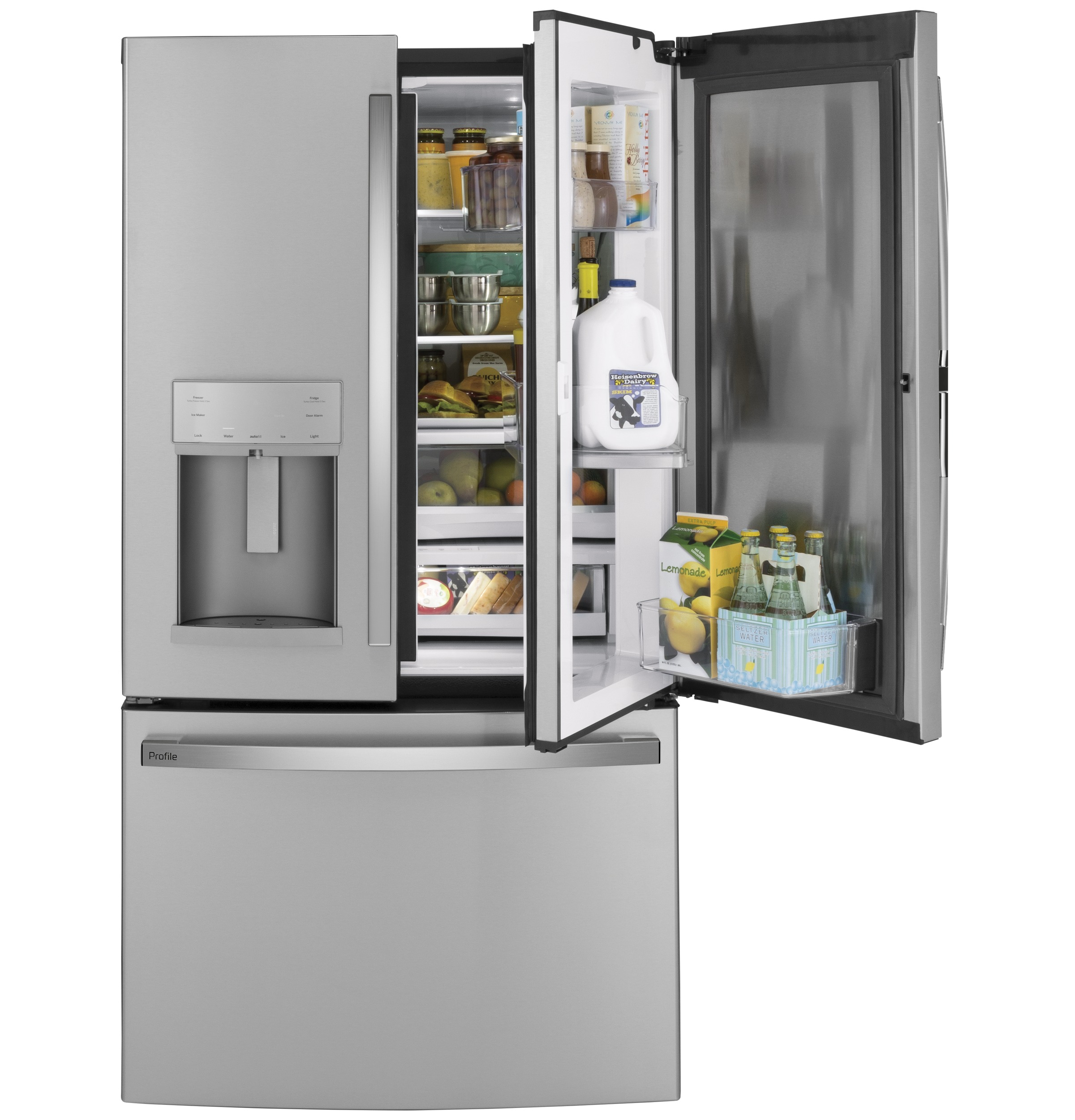 DFE28JSKSSSD by GE Appliances - GE Profile™ Series ENERGY STAR® 27.8 Cu.  Ft. French-Door Refrigerator with Hands-Free AutoFill