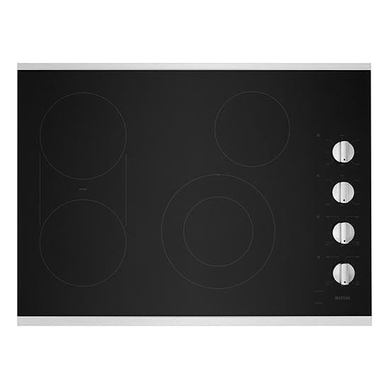 Maytag MEC8830HS 30Inch Electric Cooktop with Reversible Grill and