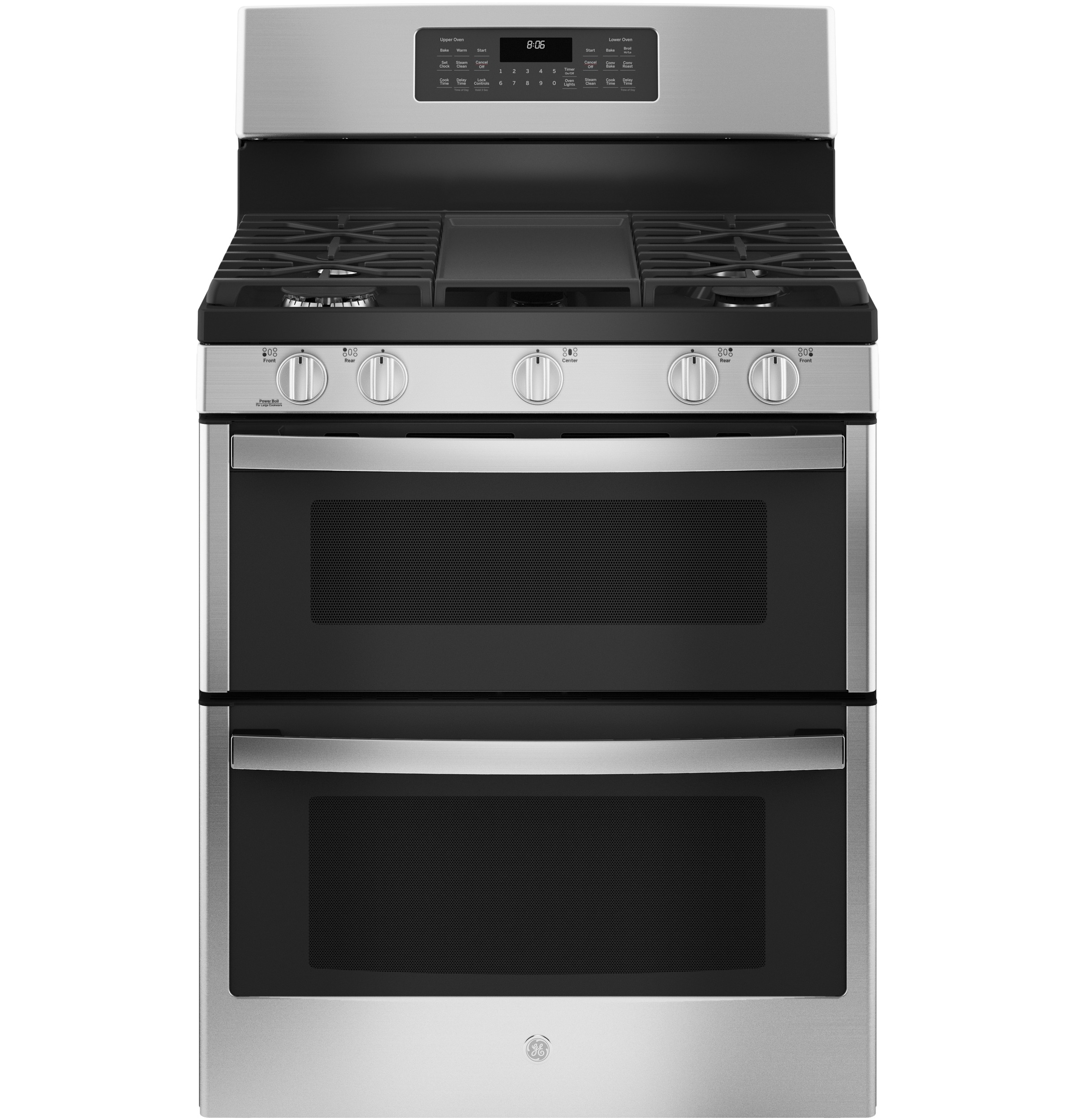 GE GE® 30" Free-Standing Gas Double Oven Convection Range