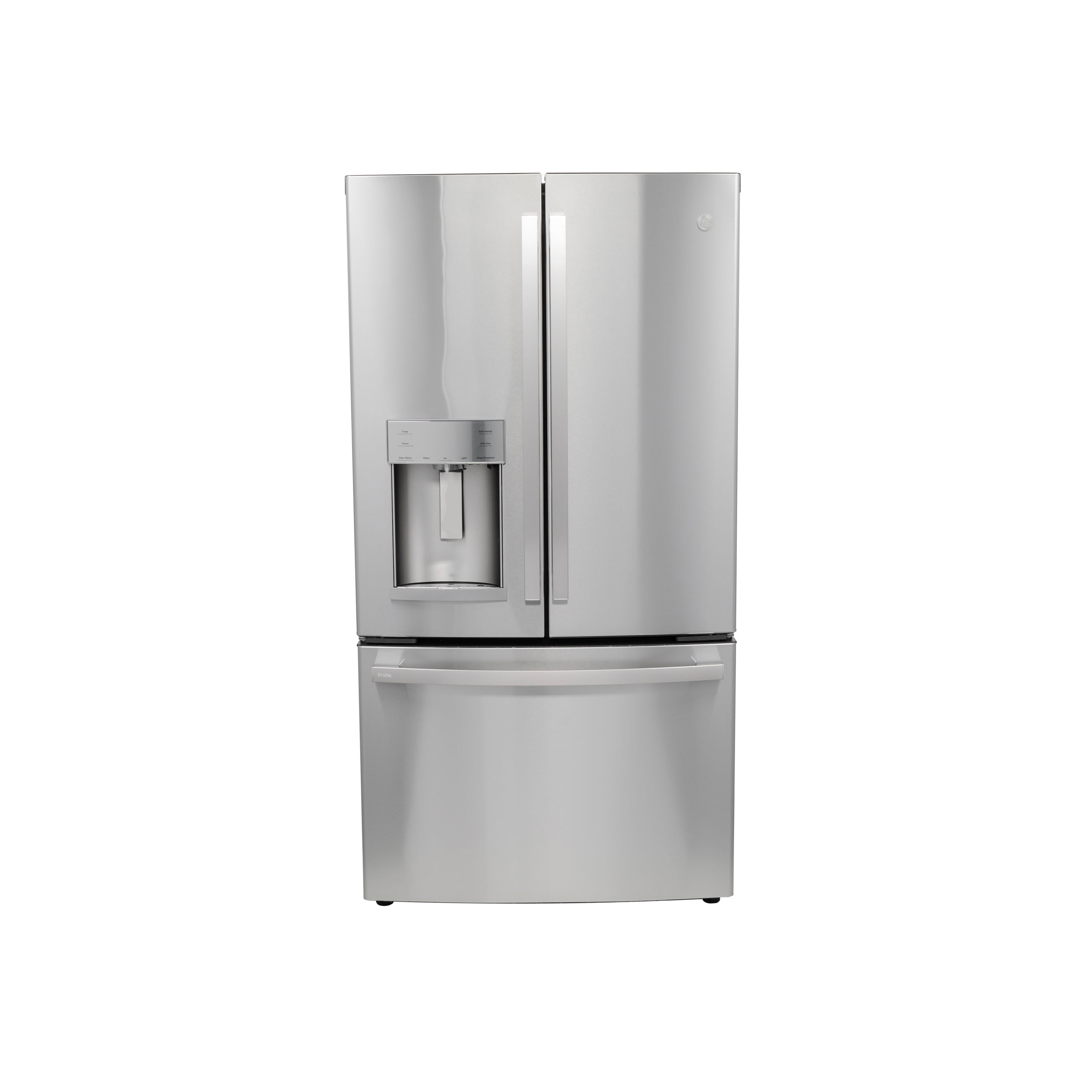 Model: PYE22PYNFS | Profile GE Profile™ Series ENERGY STAR® 22.1 Cu. Ft. Smart Counter-Depth Fingerprint Resistant French-Door Refrigerator with Keurig® K-Cup® Brewing System
