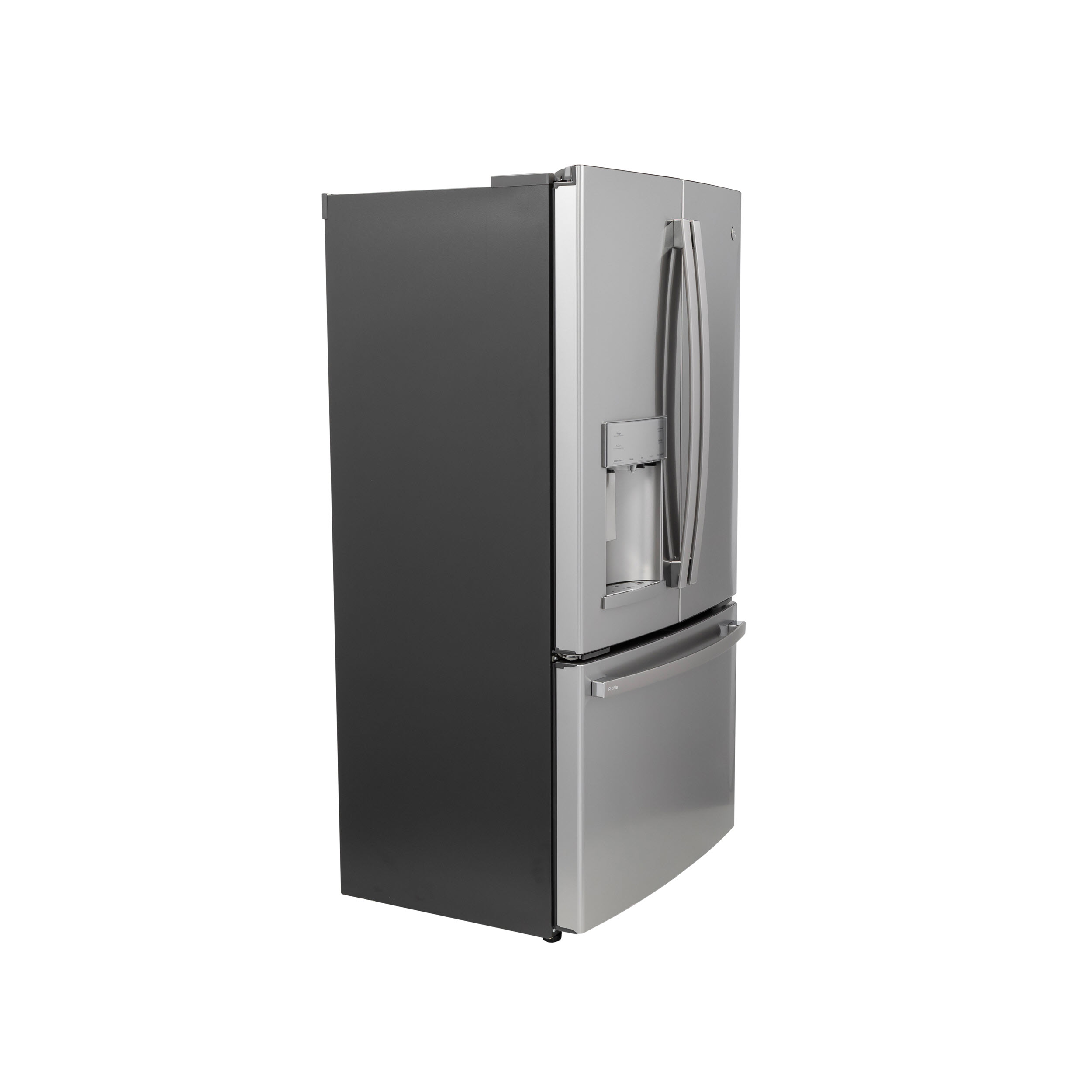 Model: PYE22PYNFS | Profile GE Profile™ Series ENERGY STAR® 22.1 Cu. Ft. Smart Counter-Depth Fingerprint Resistant French-Door Refrigerator with Keurig® K-Cup® Brewing System