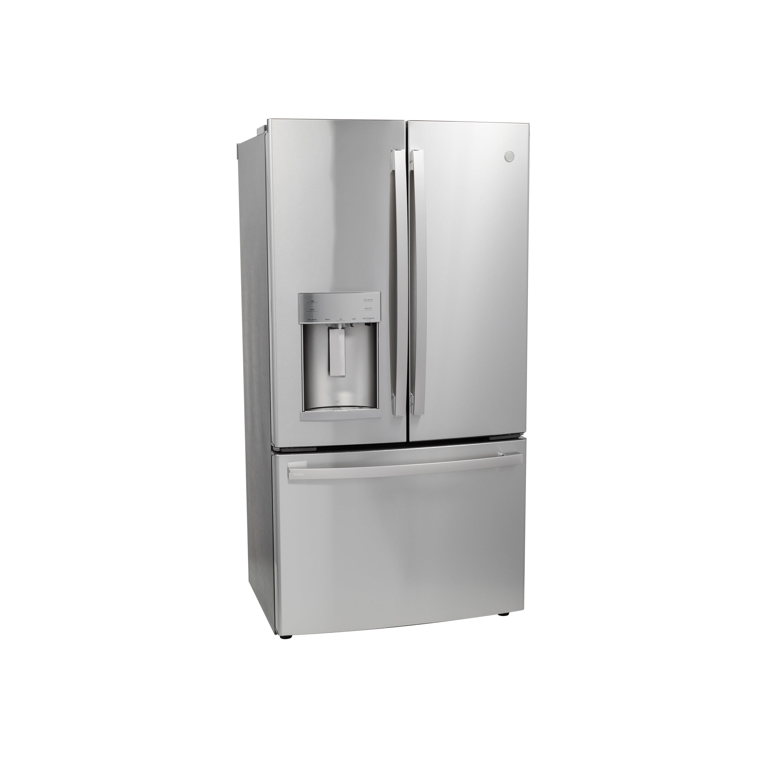 Model: PYE22PYNFS | Profile GE Profile™ Series ENERGY STAR® 22.1 Cu. Ft. Smart Counter-Depth Fingerprint Resistant French-Door Refrigerator with Keurig® K-Cup® Brewing System