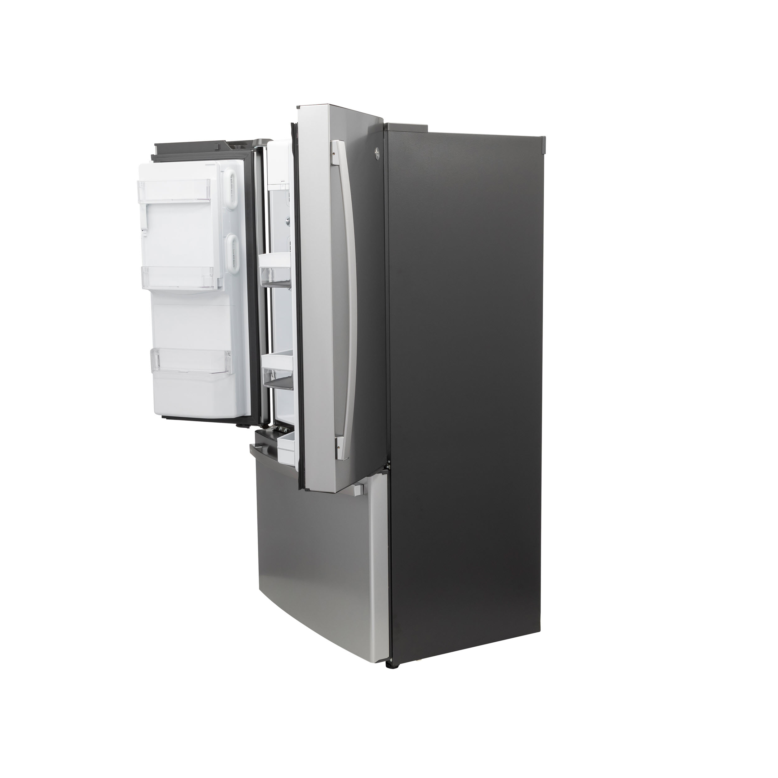 Model: PYE22PYNFS | Profile GE Profile™ Series ENERGY STAR® 22.1 Cu. Ft. Smart Counter-Depth Fingerprint Resistant French-Door Refrigerator with Keurig® K-Cup® Brewing System