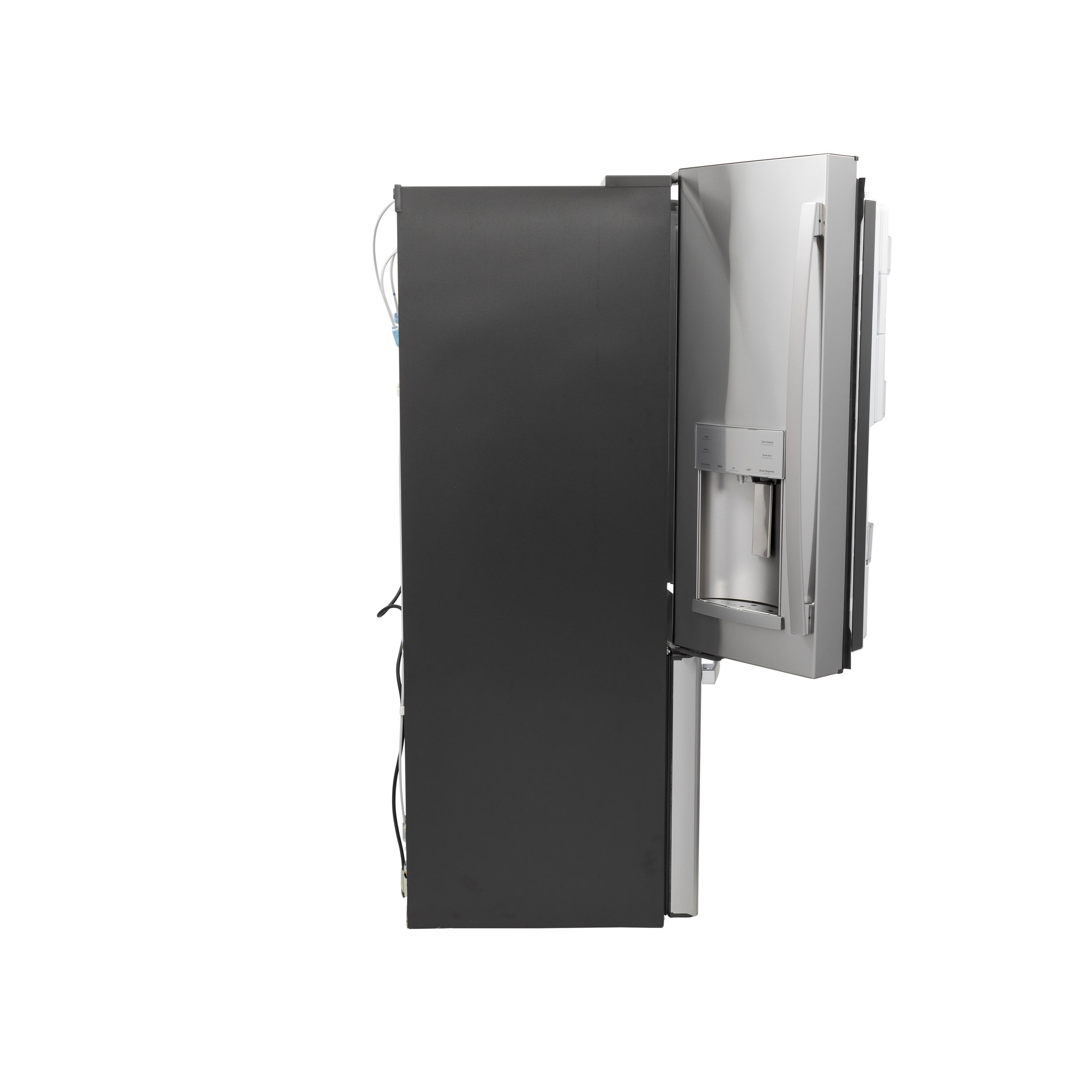 Model: PYE22PYNFS | Profile GE Profile™ Series ENERGY STAR® 22.1 Cu. Ft. Smart Counter-Depth Fingerprint Resistant French-Door Refrigerator with Keurig® K-Cup® Brewing System