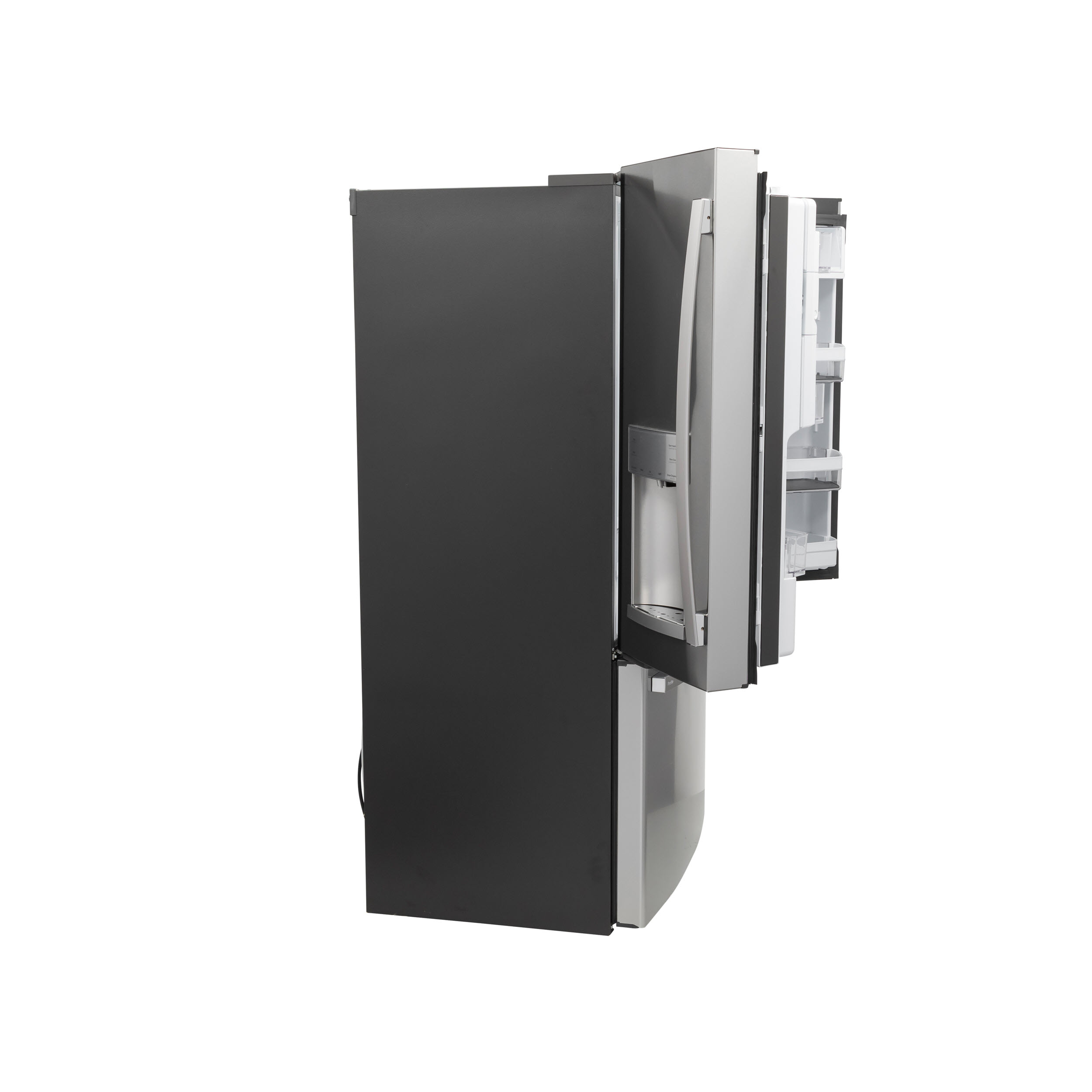 Model: PYE22PYNFS | Profile GE Profile™ Series ENERGY STAR® 22.1 Cu. Ft. Smart Counter-Depth Fingerprint Resistant French-Door Refrigerator with Keurig® K-Cup® Brewing System