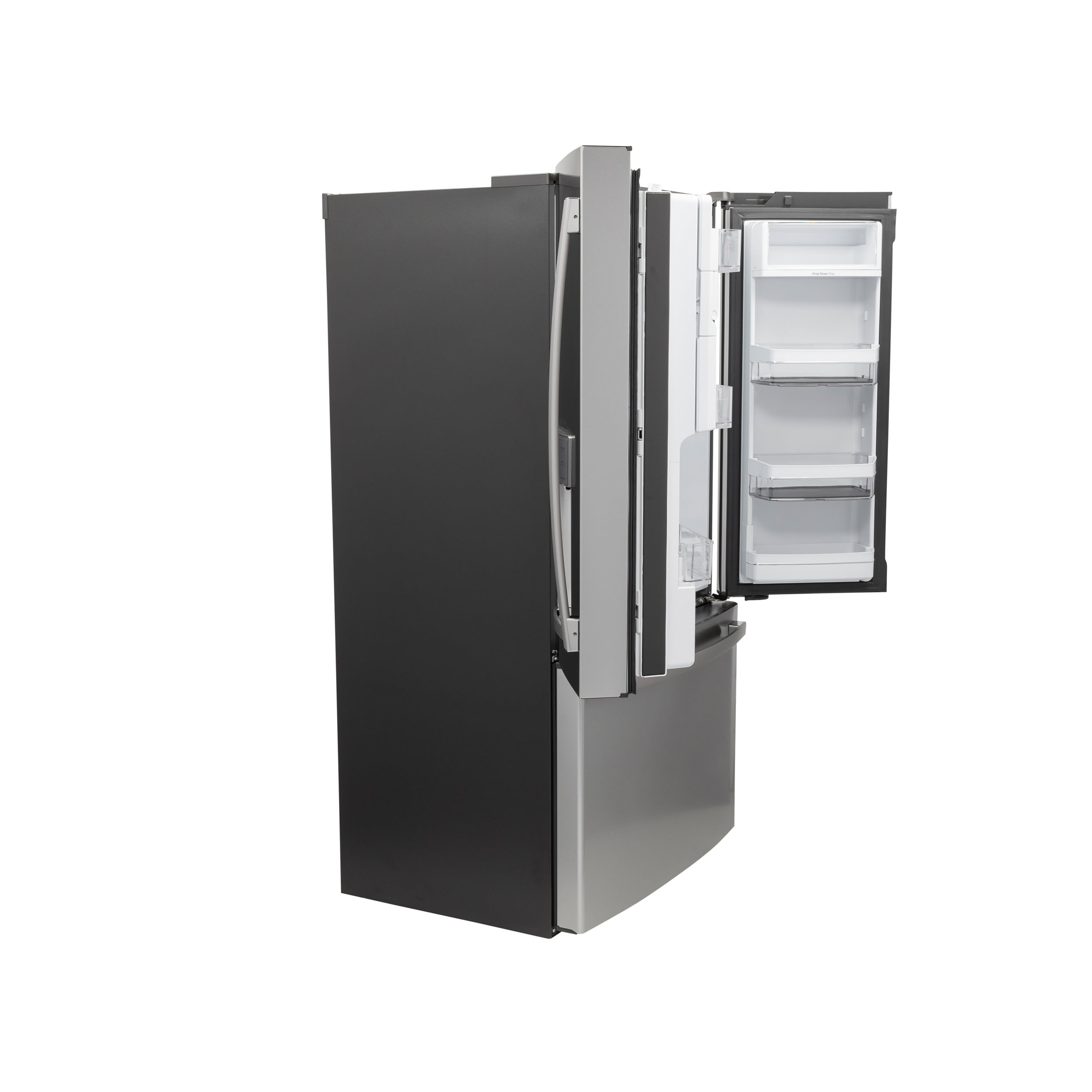 Model: PYE22PYNFS | Profile GE Profile™ Series ENERGY STAR® 22.1 Cu. Ft. Smart Counter-Depth Fingerprint Resistant French-Door Refrigerator with Keurig® K-Cup® Brewing System