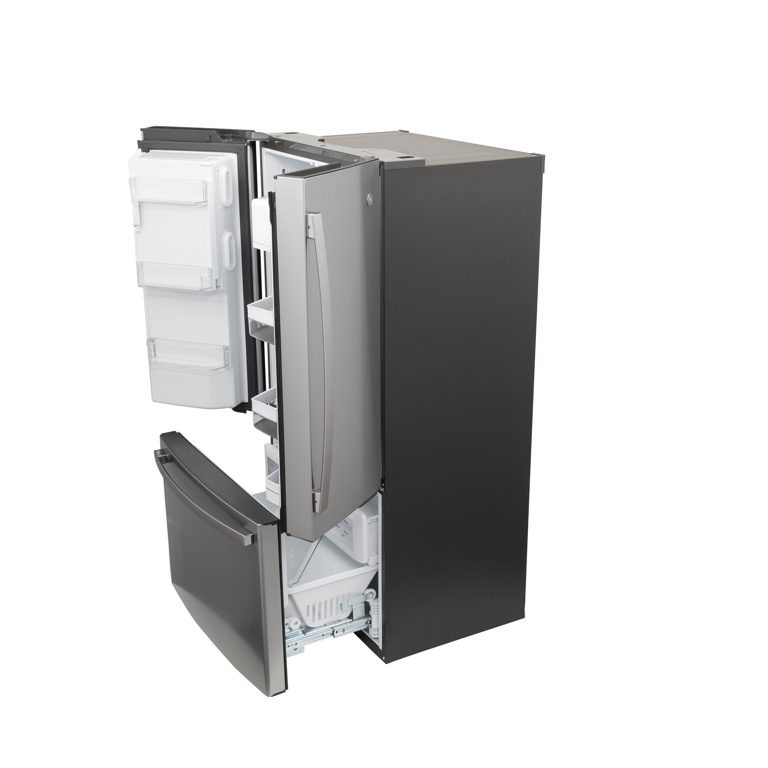 Model: PYE22PYNFS | Profile GE Profile™ Series ENERGY STAR® 22.1 Cu. Ft. Smart Counter-Depth Fingerprint Resistant French-Door Refrigerator with Keurig® K-Cup® Brewing System