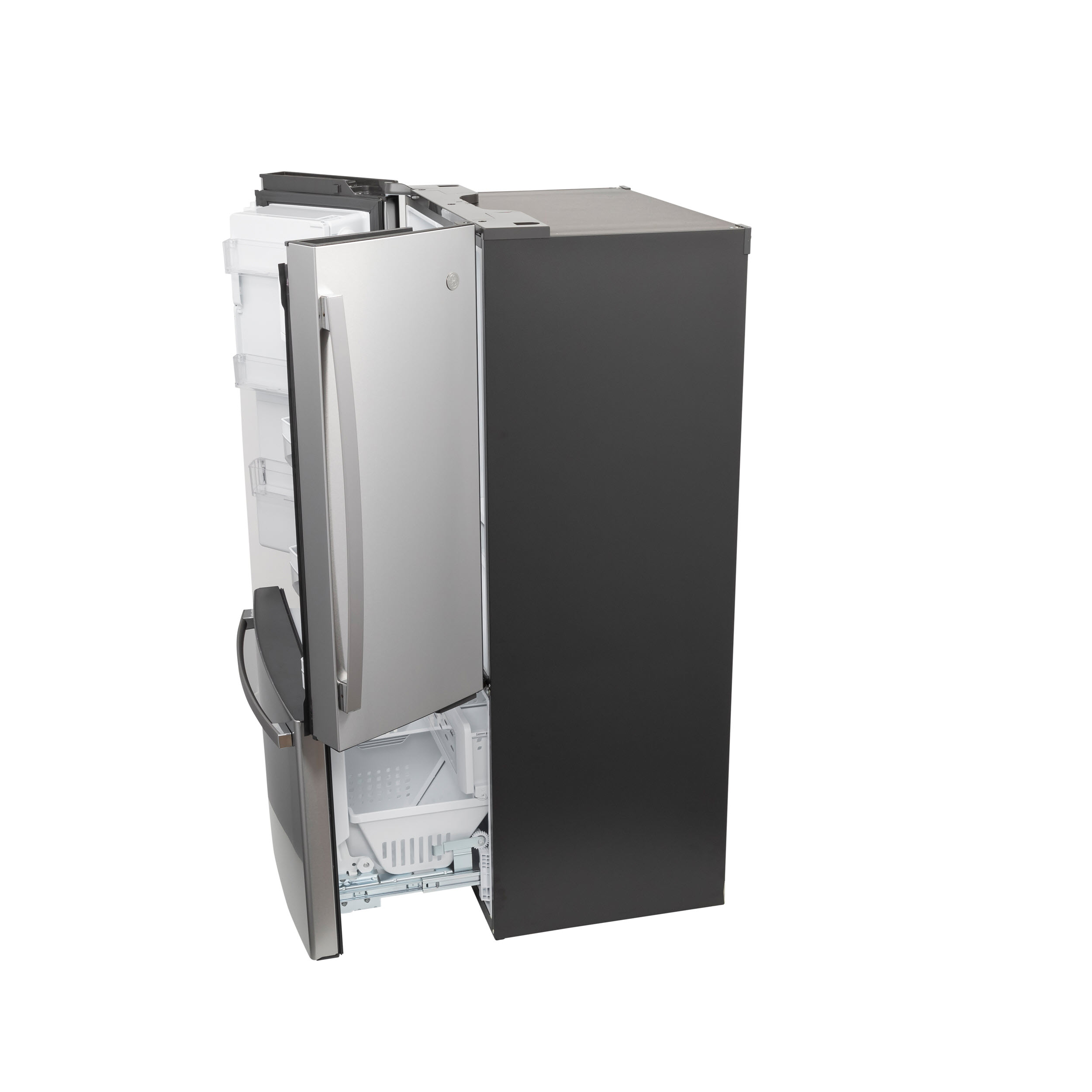 Model: PYE22PYNFS | Profile GE Profile™ Series ENERGY STAR® 22.1 Cu. Ft. Smart Counter-Depth Fingerprint Resistant French-Door Refrigerator with Keurig® K-Cup® Brewing System