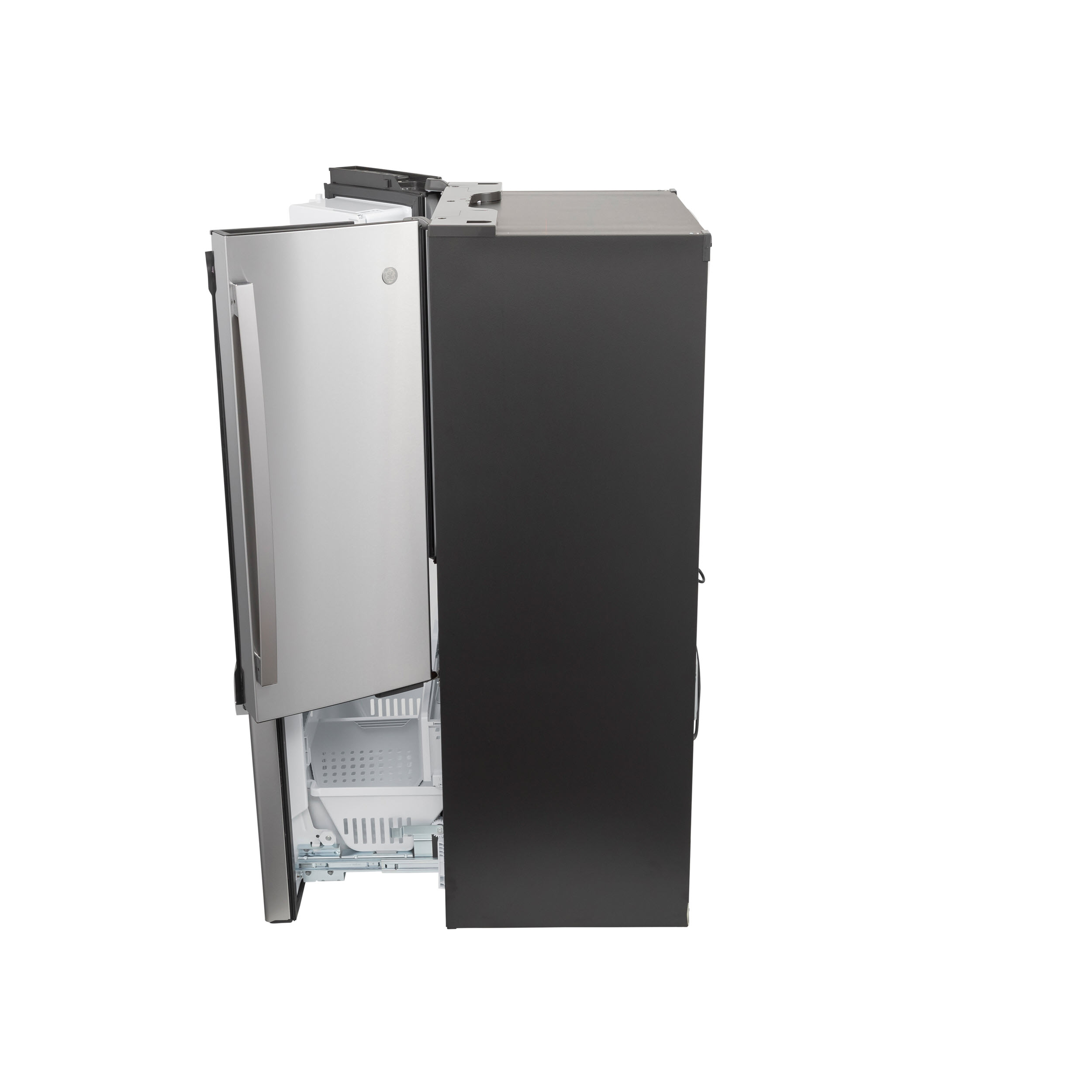 Model: PYE22PYNFS | Profile GE Profile™ Series ENERGY STAR® 22.1 Cu. Ft. Smart Counter-Depth Fingerprint Resistant French-Door Refrigerator with Keurig® K-Cup® Brewing System