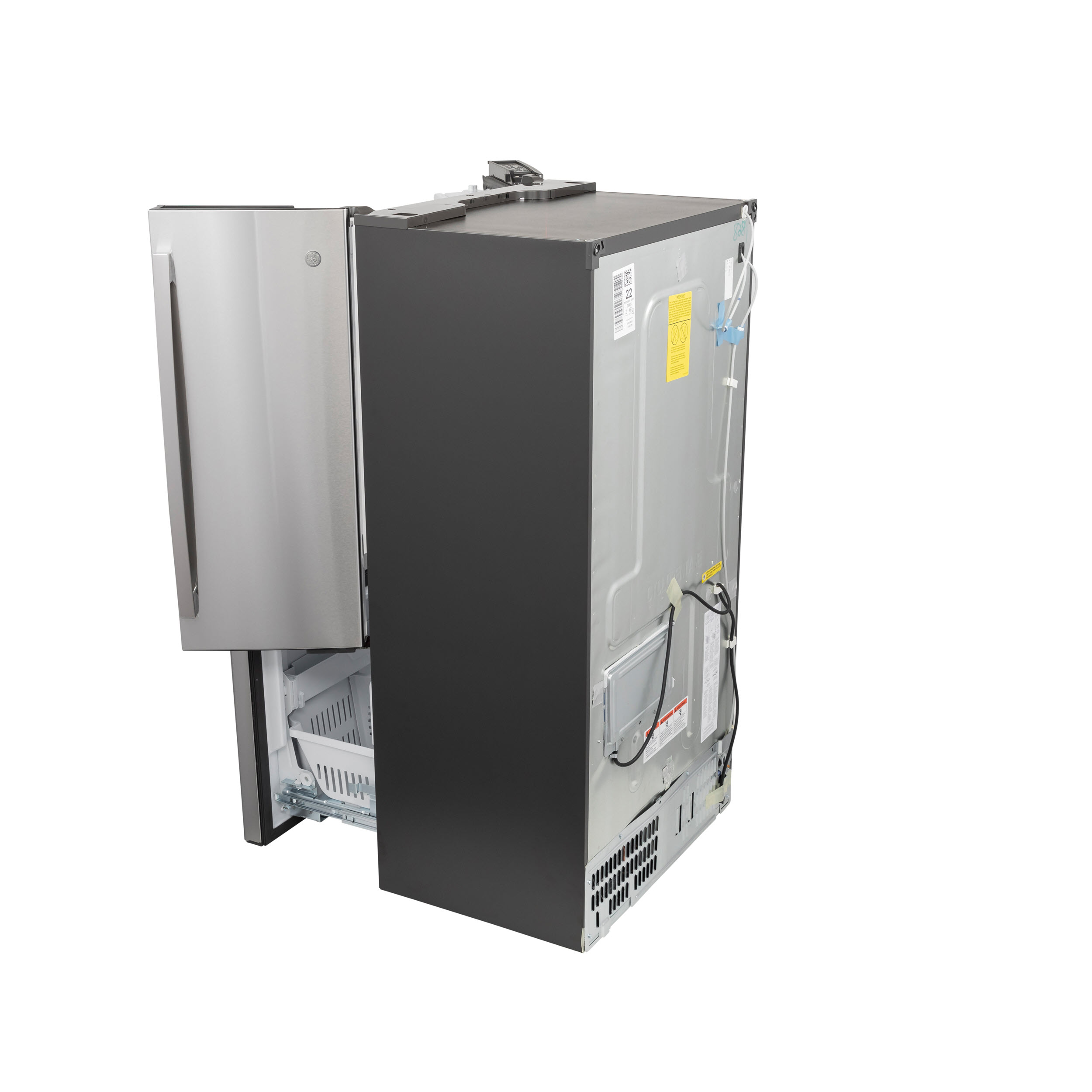 Model: PYE22PYNFS | Profile GE Profile™ Series ENERGY STAR® 22.1 Cu. Ft. Smart Counter-Depth Fingerprint Resistant French-Door Refrigerator with Keurig® K-Cup® Brewing System