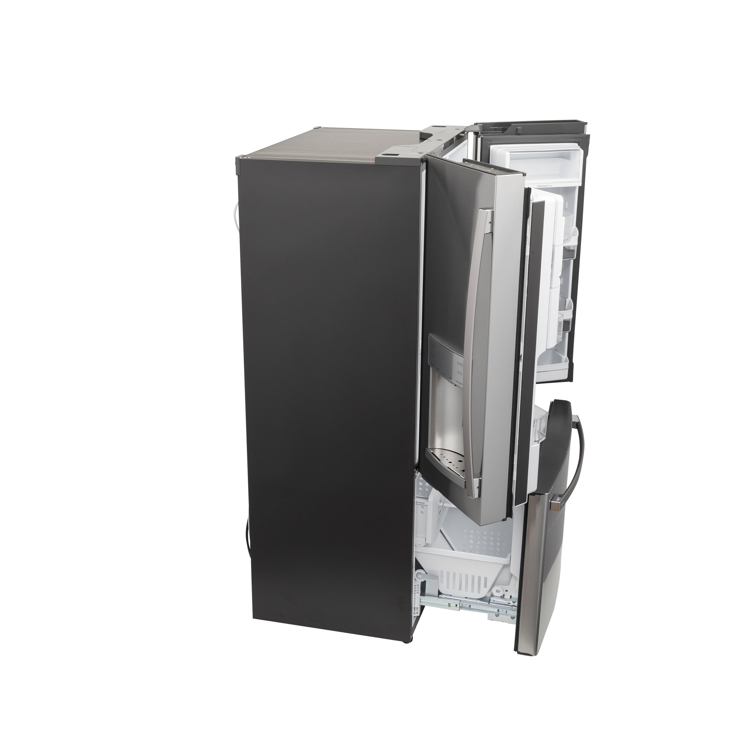 Model: PYE22PYNFS | Profile GE Profile™ Series ENERGY STAR® 22.1 Cu. Ft. Smart Counter-Depth Fingerprint Resistant French-Door Refrigerator with Keurig® K-Cup® Brewing System