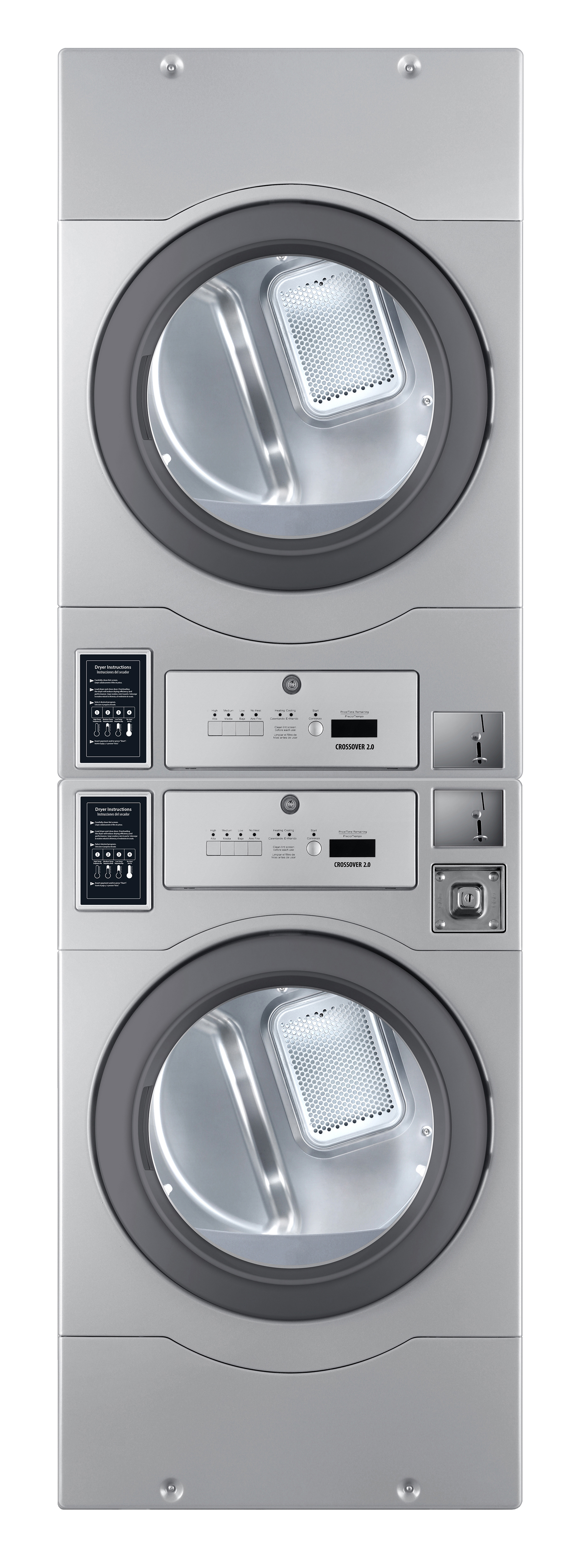 Model: DLHS0817G | Crossover Laundry 7.0 CF Commercial Gas Dryer, Bottom Ctrl (STACKED SETUPS ONLY)