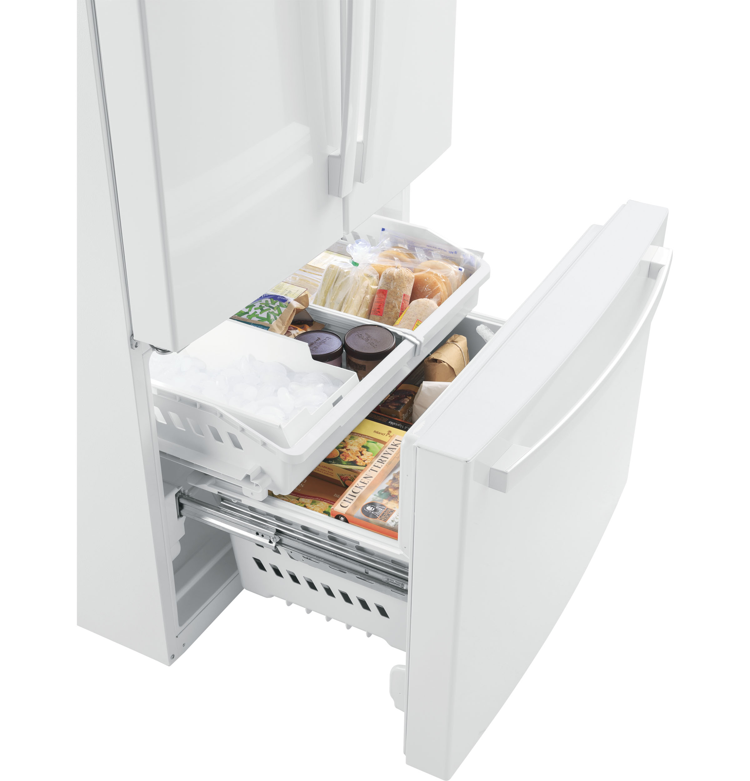 GE GNE27JGMWW GE® ENERGY STAR® 27.0 Cu. Ft. FrenchDoor