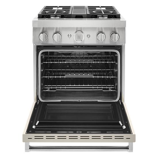 Model: KFDC500JMH | KitchenAid KitchenAid® 30'' Smart Commercial-Style Dual Fuel Range with 4 Burners