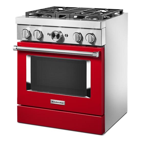 Model: KFDC500JPA | KitchenAid KitchenAid® 30'' Smart Commercial-Style Dual Fuel Range with 4 Burners