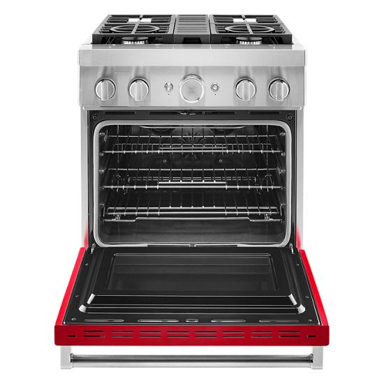 Model: KFDC500JPA | KitchenAid KitchenAid® 30'' Smart Commercial-Style Dual Fuel Range with 4 Burners