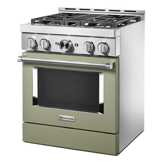 Model: KFGC500JAV | KitchenAid KitchenAid® 30'' Smart Commercial-Style Gas Range with 4 Burners