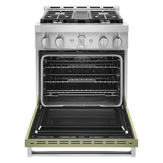 Model: KFGC500JAV | KitchenAid KitchenAid® 30'' Smart Commercial-Style Gas Range with 4 Burners