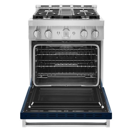 Model: KFGC500JIB | KitchenAid KitchenAid® 30'' Smart Commercial-Style Gas Range with 4 Burners