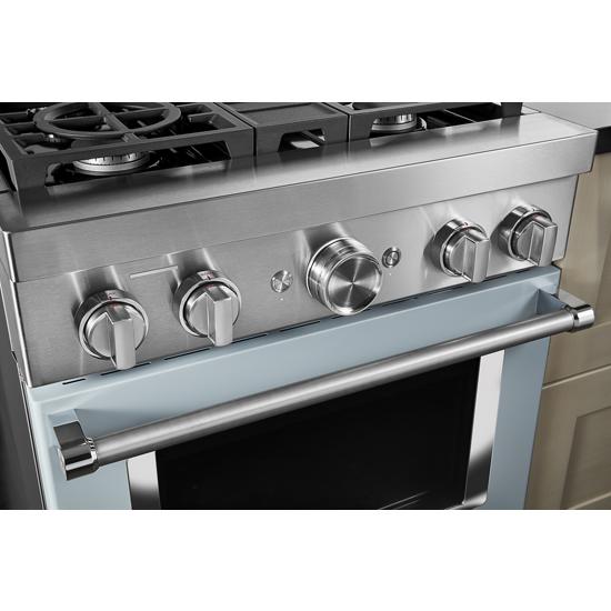 Model: KFGC500JMB | KitchenAid KitchenAid® 30'' Smart Commercial-Style Gas Range with 4 Burners