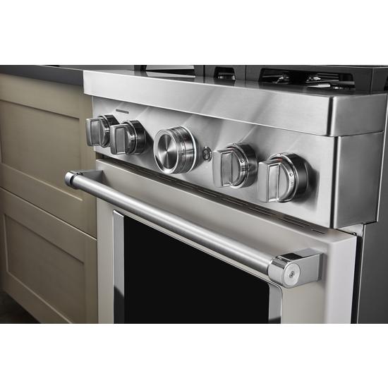 Model: KFGC500JMH | KitchenAid KitchenAid® 30'' Smart Commercial-Style Gas Range with 4 Burners