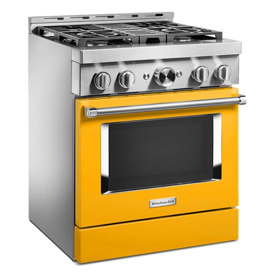 Kitchenaid Kfgc500jyp Kitchenaid 30 Smart Commercial Style Gas Range With 4 Burners Kfgc500jyp Appliance Direct