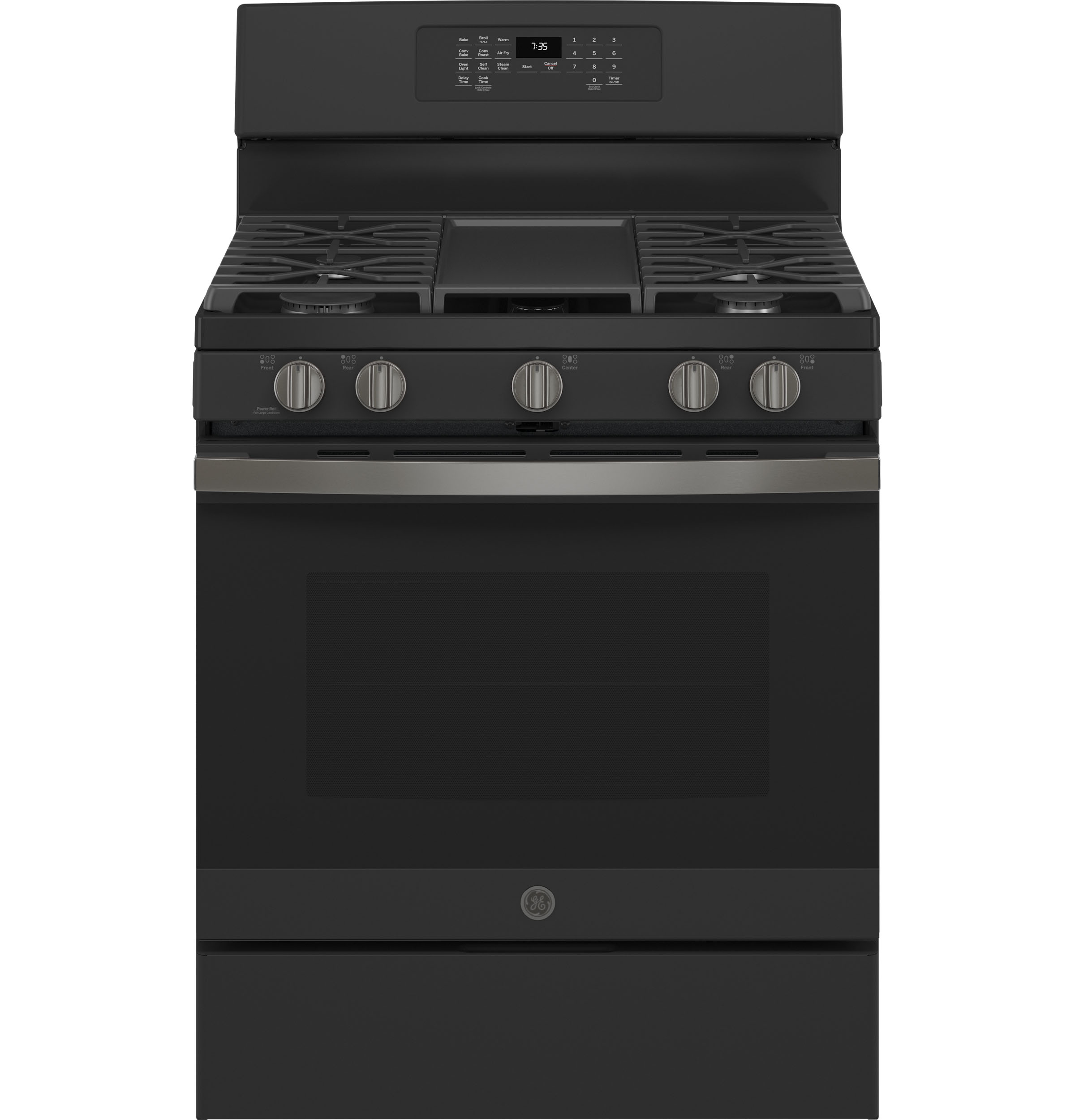 GE GE® 30" Free-Standing Gas Convection Range with No Preheat Air Fry