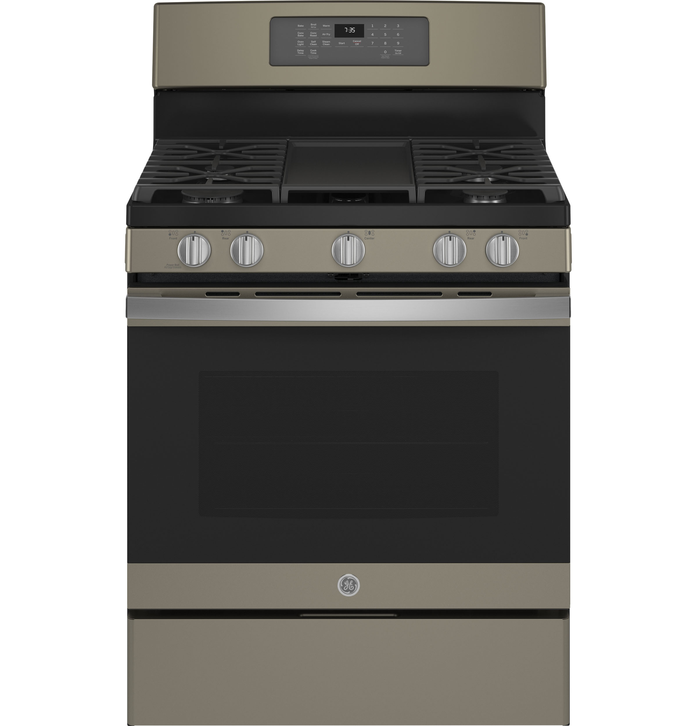 Bertazzoni - HERT366GASNET - 36 Heritage Series range - Gas Oven - 6 brass  burners-HERT366GASNET