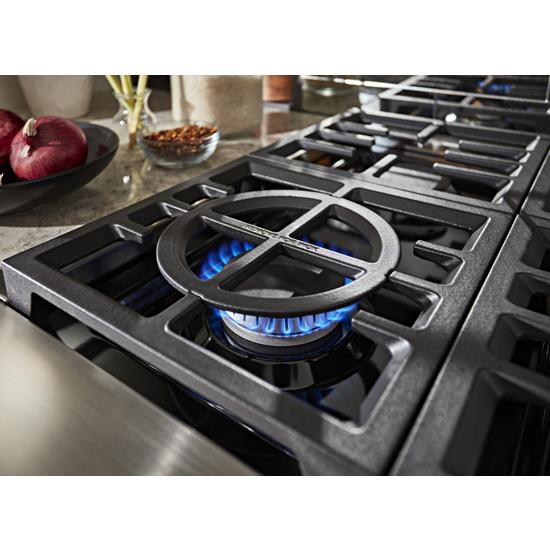 Kitchenaid Kfdc558jss Kitchenaid 48 Smart Commercial Style Dual Fuel Range With Griddle Kfdc558jss Appliance Direct