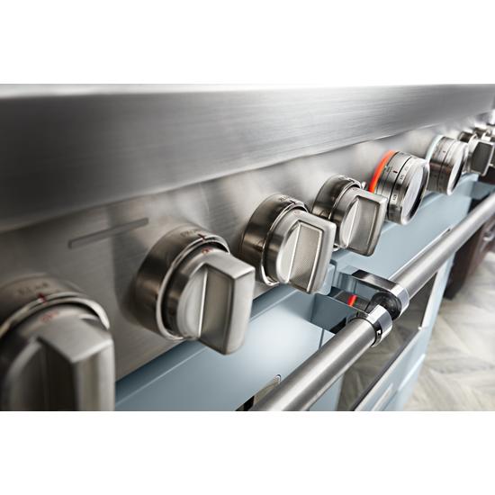Model: KFGC558JMB | KitchenAid KitchenAid® 48'' Smart Commercial-Style Gas Range with Griddle