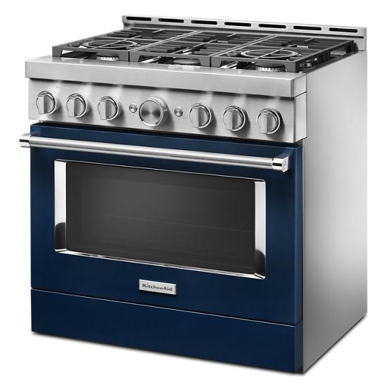 Model: KFGC506JIB | KitchenAid KitchenAid® 36'' Smart Commercial-Style Gas Range with 6 Burners