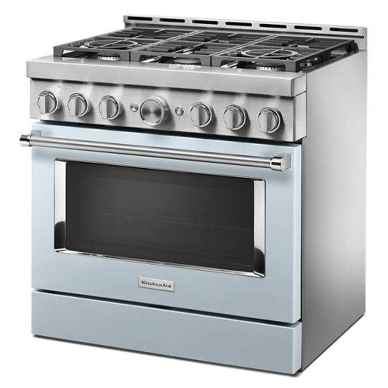 Model: KFGC506JMB | KitchenAid KitchenAid® 36'' Smart Commercial-Style Gas Range with 6 Burners