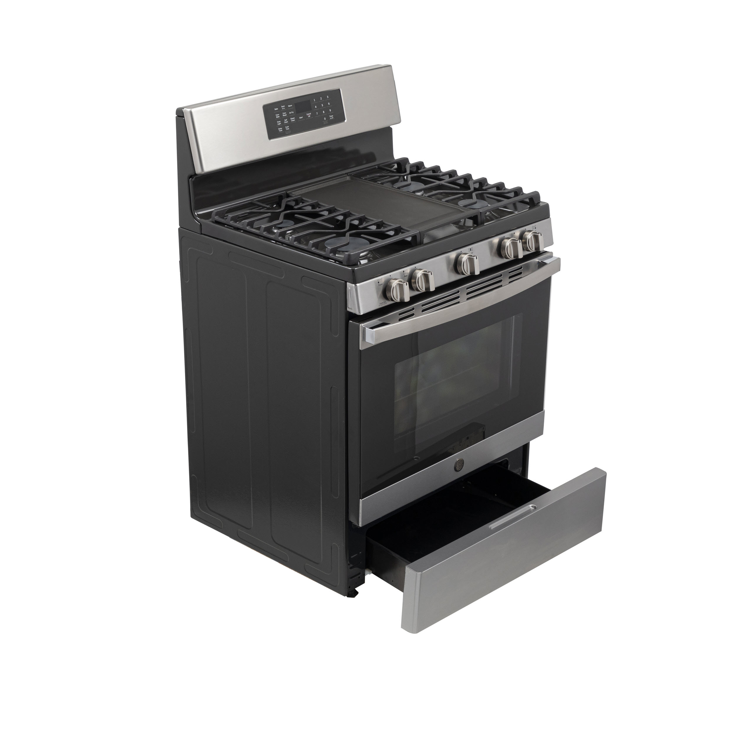 GE JGB735SPSS GE® 30" FreeStanding Gas Convection Range with No Preheat Air Fry GE
