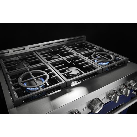 Model: KFGC506JIB | KitchenAid KitchenAid® 36'' Smart Commercial-Style Gas Range with 6 Burners