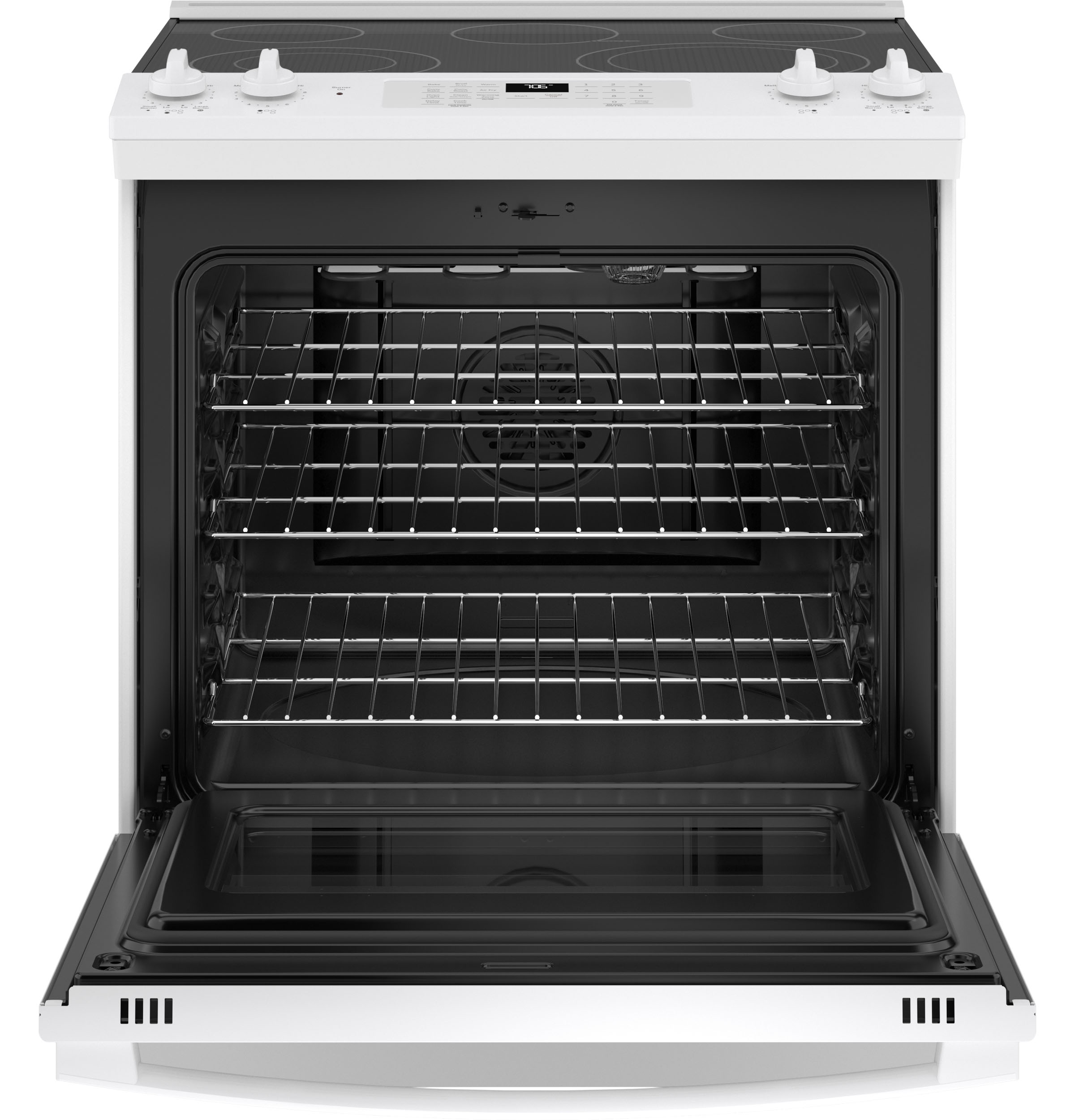 GE JS760DPWW GE® 30" SlideIn Electric Convection Range with No