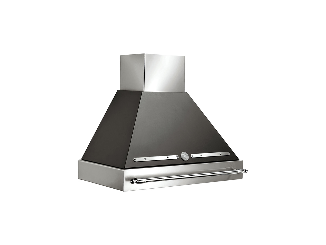 Model: KC36HERNE | Bertazzoni 36" Canopy Hood Black use with K36HERX14 purchased separately