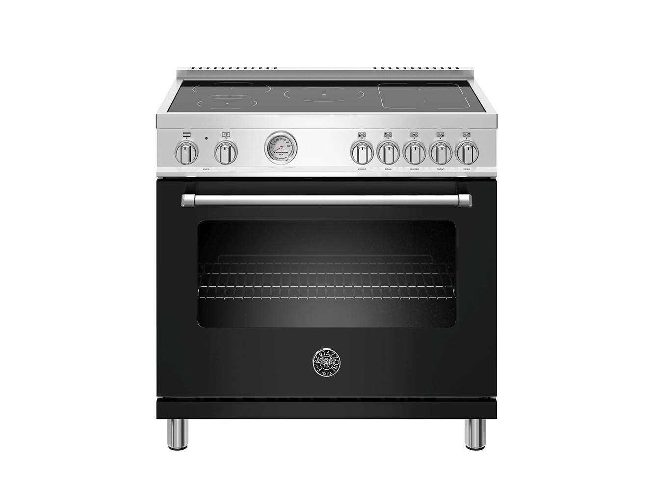 Bertazzoni 36" Master Series range - Electric oven - 5 induction zones