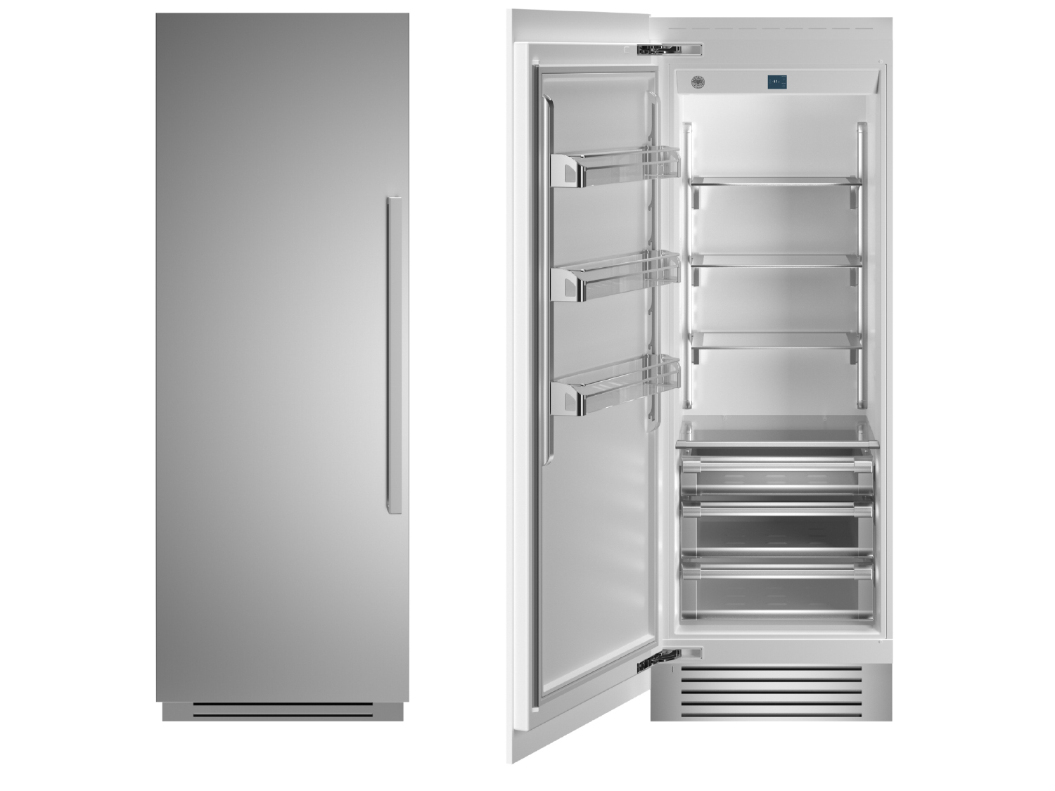 Bertazzoni 30" Built-in Refrigerator column - Stainless - Left hinge