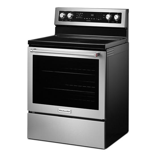 Model: KFEG504KPS | KitchenAid 30-Inch 5 Element Electric Convection Range with PrintShield™ Finish